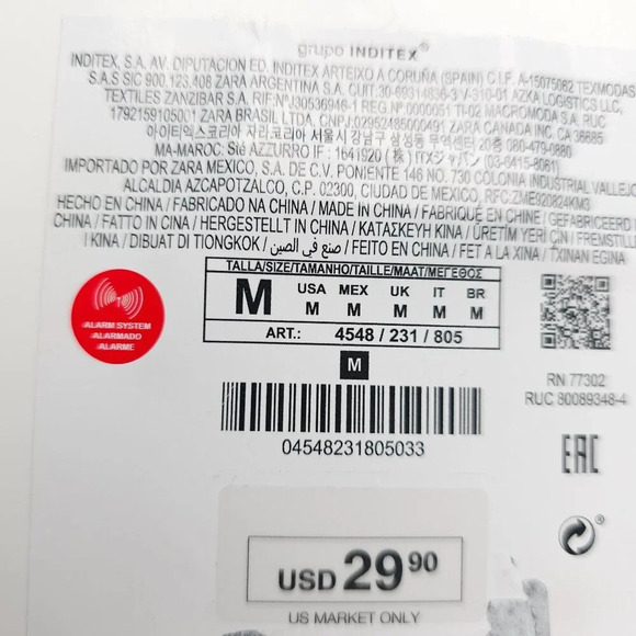 Zara Clear Resin Teardrop Tie Necklace Retired Design New With Tags READ ME - Picture 6 of 6